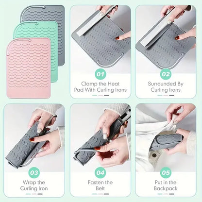 Plus Size Silicone Heat Resistant Mat for Hot Tools