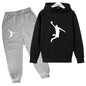 Kids Casual Hoodie and Pants Tracksuit Set