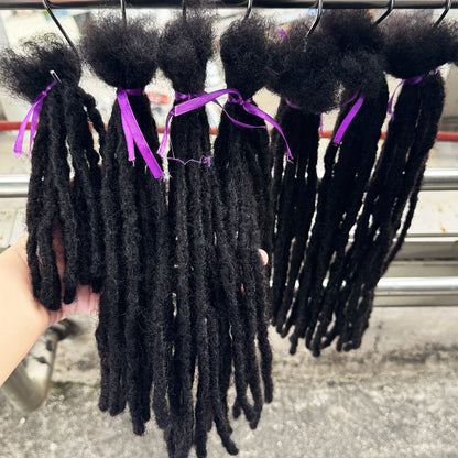 Handmade Human Hair Dreadlock Extensions 50 Strands 6-20 Inch