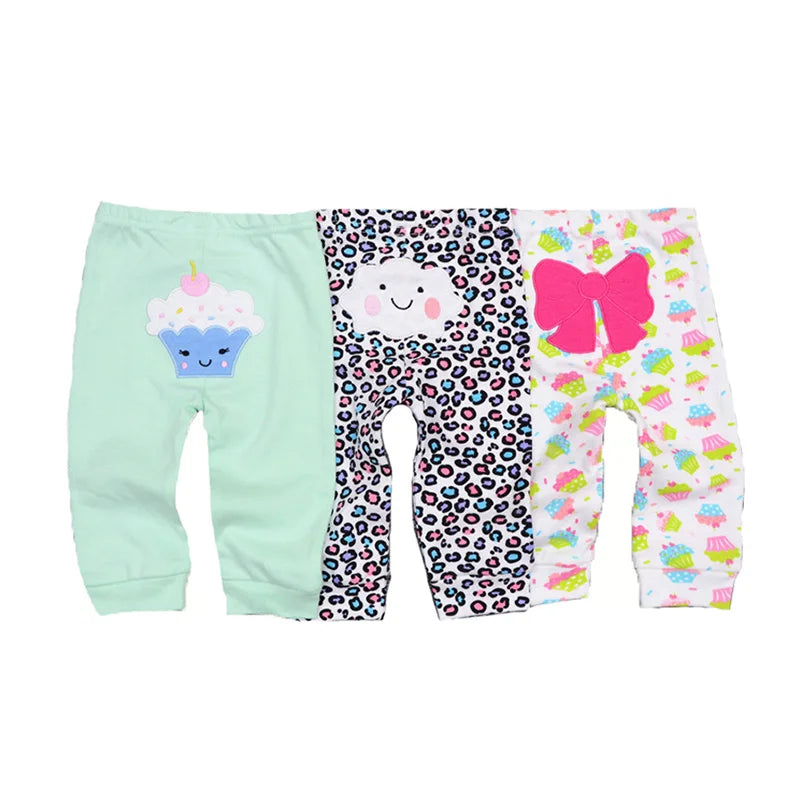 Cartoon Cotton Baby Pants for Boys and Girls