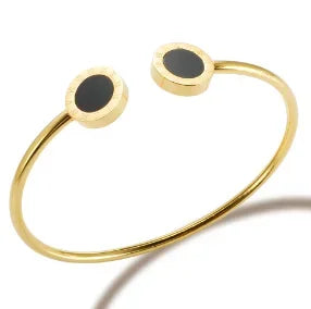 Classic Gold Plated Stainless Steel Cuff Bracelet