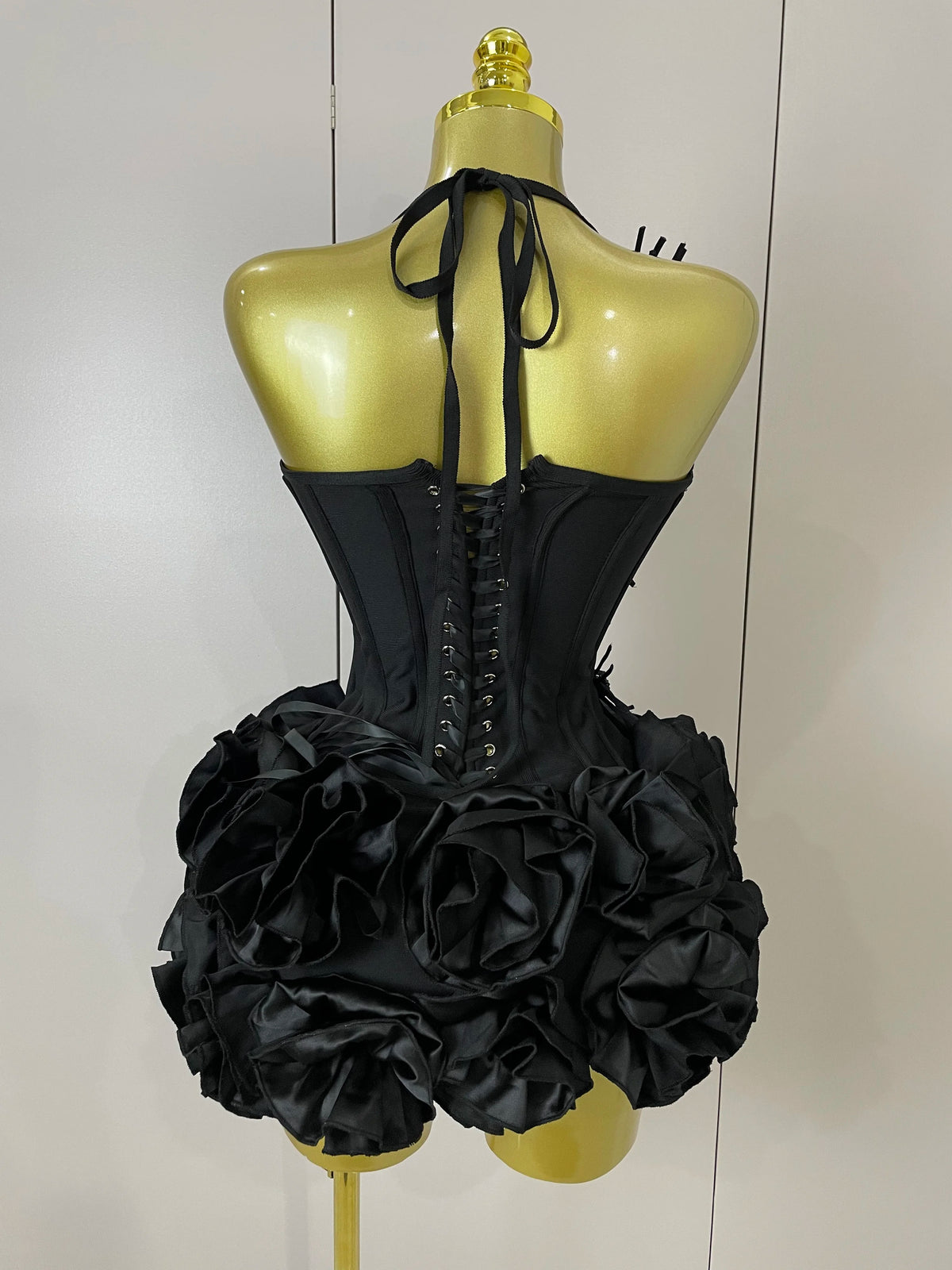 Women Red Black Bandage Two Piece Cocktail Gown