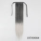 Long Straight Clip-in Ponytail Hair Extension Black