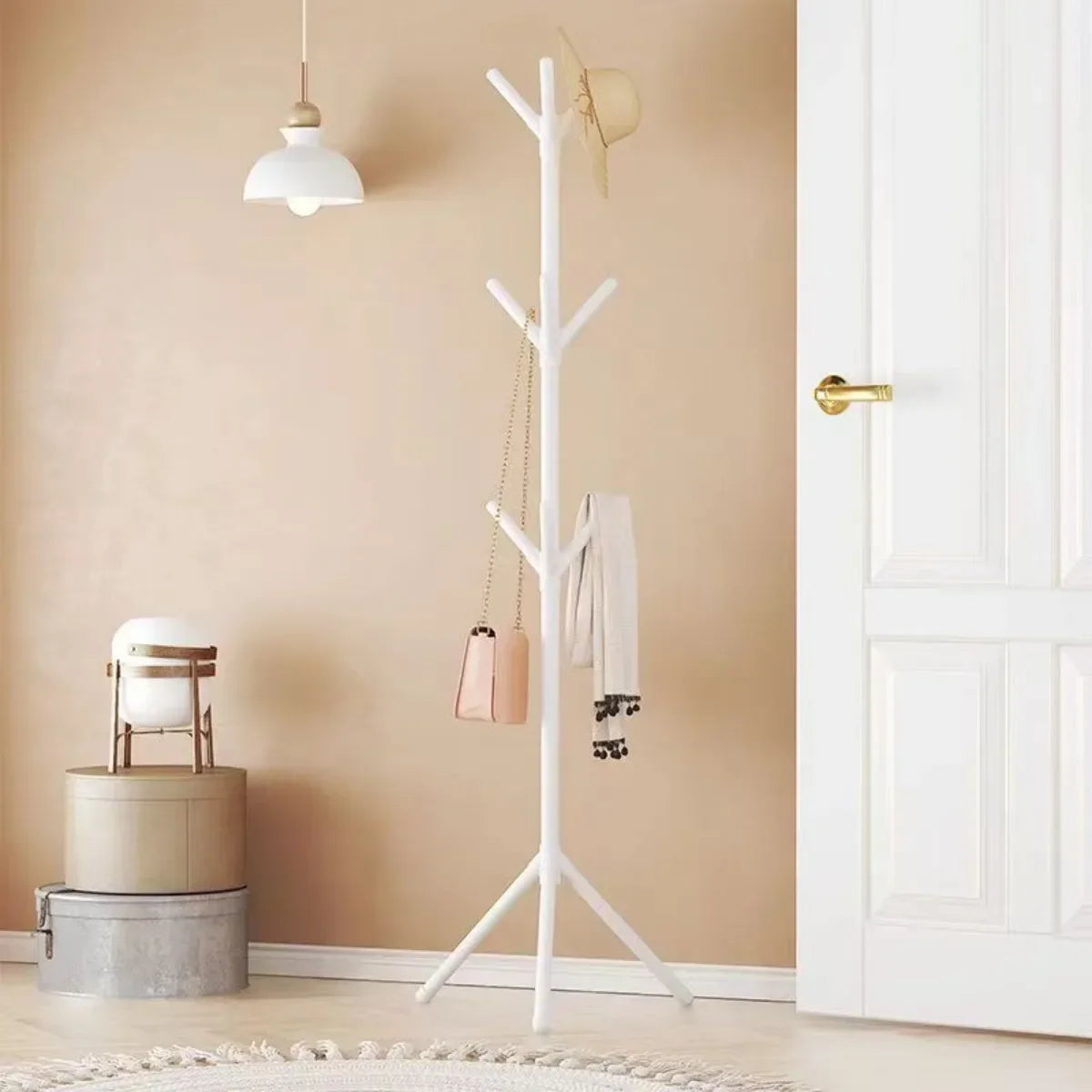 Vertical Clothes And Hats Rack - Plastic Coat Hook