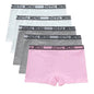 Teenage Girls Cotton Panties Solid Color Mid Waist Briefs