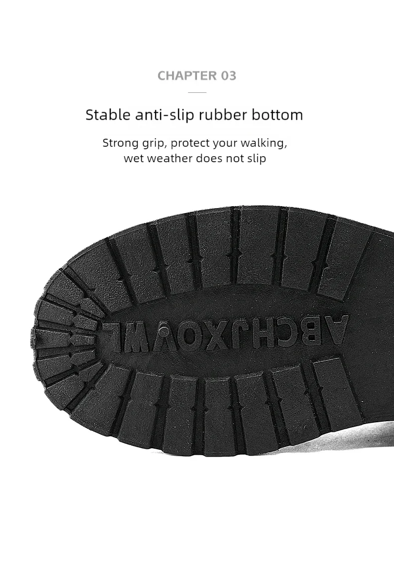 Men's Leather Ankle Boots for Outdoor Hiking