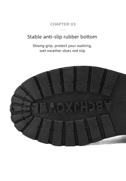 Men's Leather Ankle Boots for Outdoor Hiking