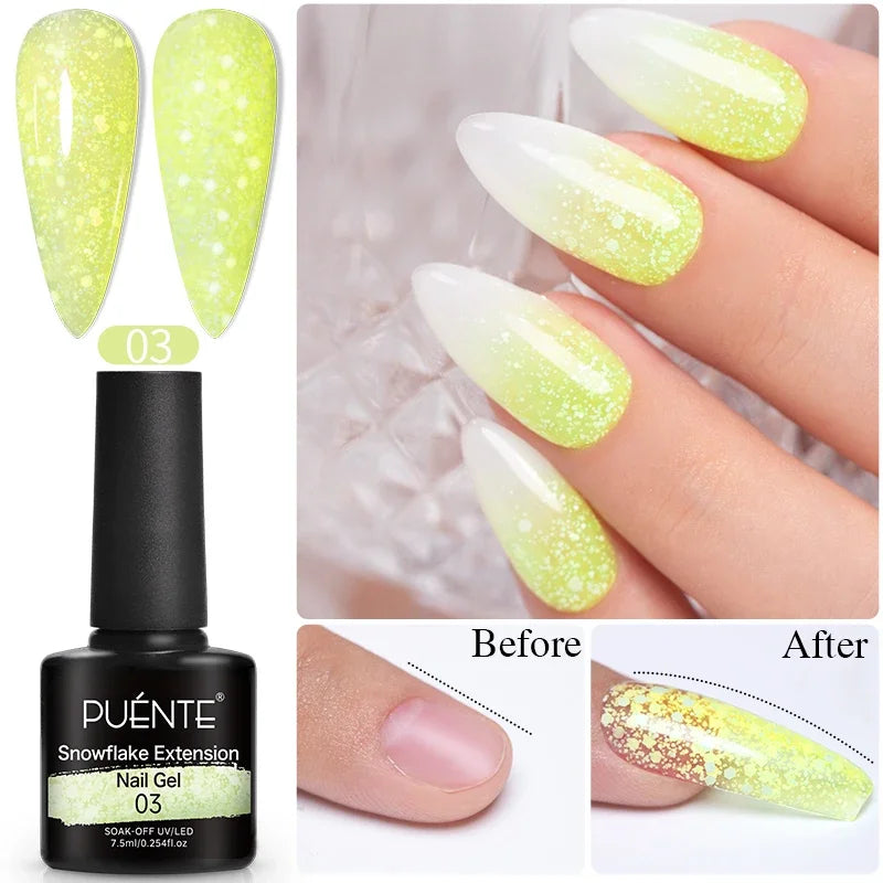 Clear 3D No Wipe Sculpture Gel Nail Polish 15ML
