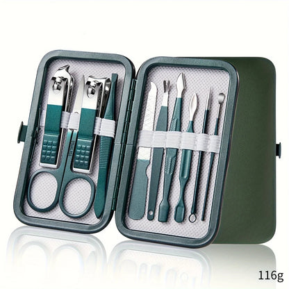 Stainless Steel Nail Care Kit with Travel Case