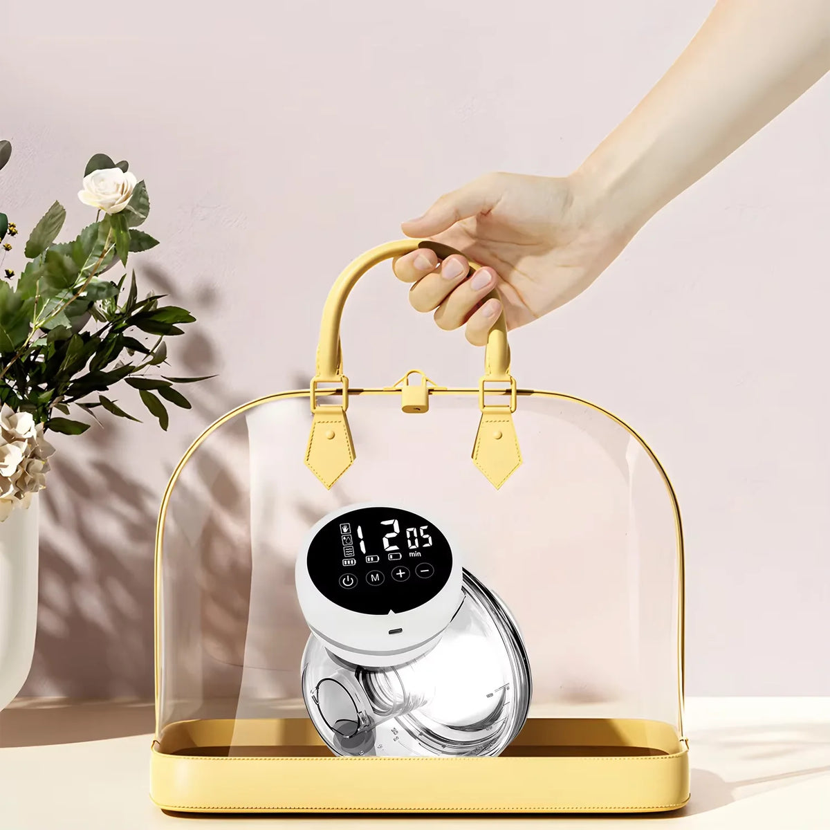 Electric Breast Pump Portable Hands-Free Silica Gel