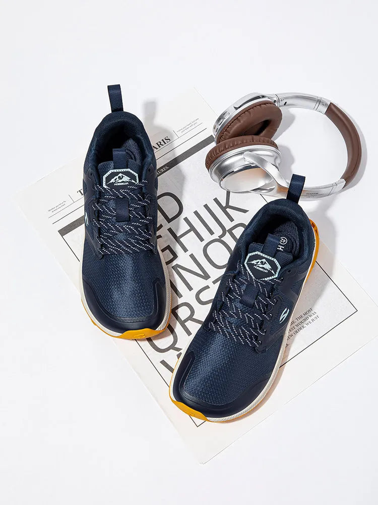HOBIBEAR Hiking Sneakers Lace-Up Artificial Leather Shoes