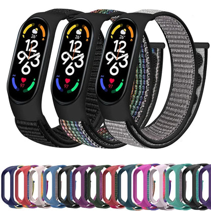 Nylon Adjustable Watchband for Xiaomi Mi Band 3 4 5 6 7