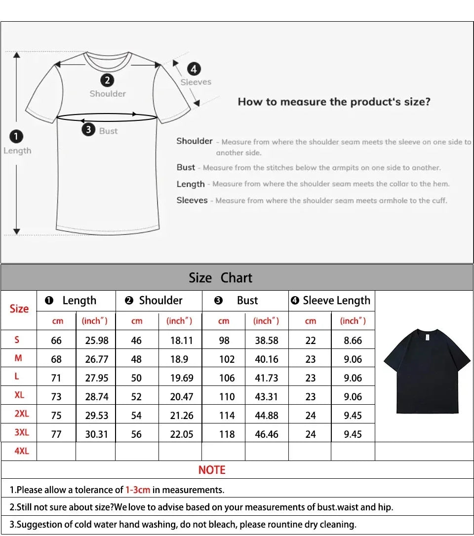American Style Retro Heavyweight Cotton T-Shirt