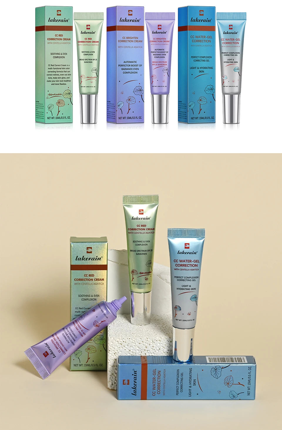 CC Cream Color Changing Liquid Foundation with Centella