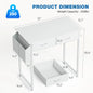 32 Inch Modern Office Desk with Fabric Drawers