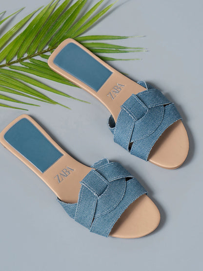 Woven Flat Women's Sandals for Summer Comfort