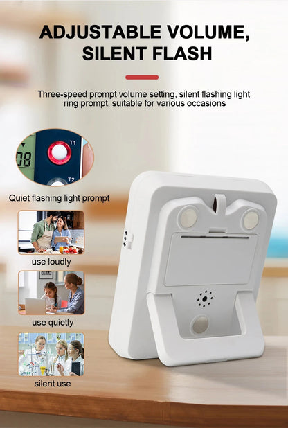 Digital Kitchen Timer with Adjustable Volume and LCD Display