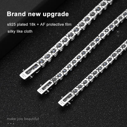Moissanite Tennis Bracelet in 925 Sterling Silver