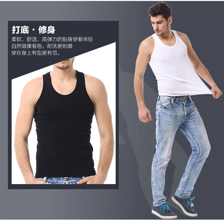 Men's Cotton Casual Sleeveless Vest for All Seasons