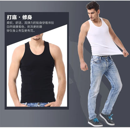 Men's Cotton Casual Sleeveless Vest for All Seasons