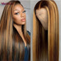 Blonde Ombre Brazilian Human Hair Lace Front Wig