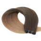 30 Inch Bone Straight Synthetic Hair Bundles Piano Blonde Ombre