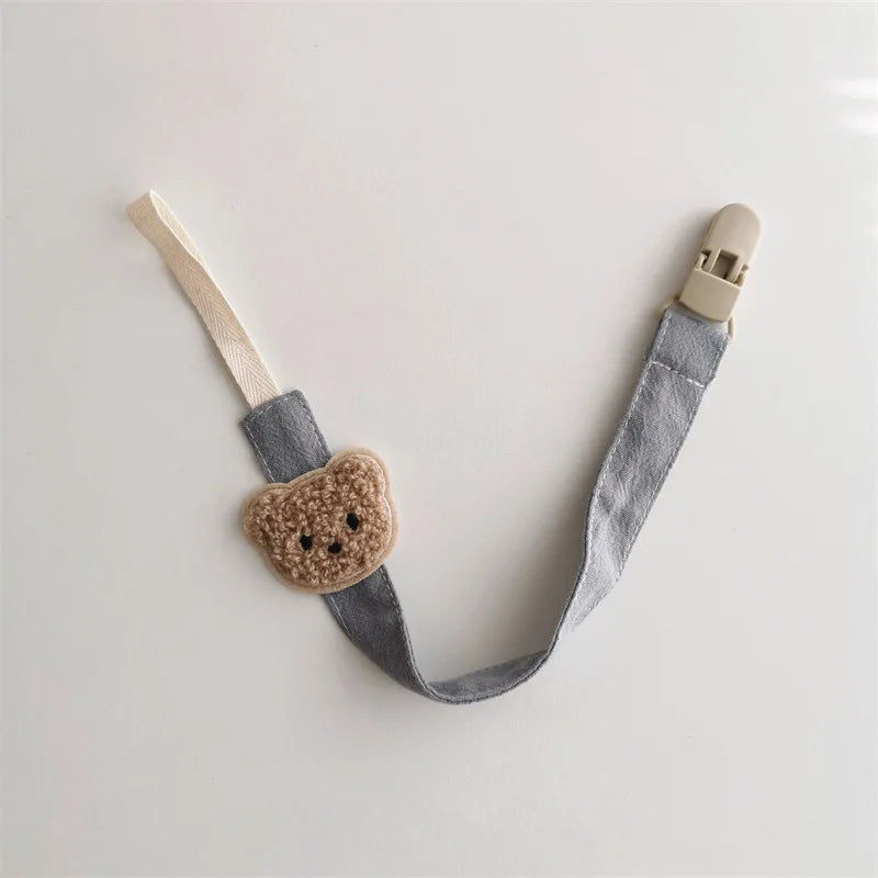 Cute Bear Baby Pacifier Chain Clip Holder