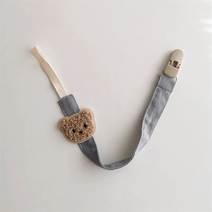 Cute Bear Baby Pacifier Chain Clip Holder