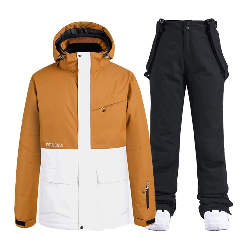 Unisex Winter Snow Ski Suit Jacket and Pants Set