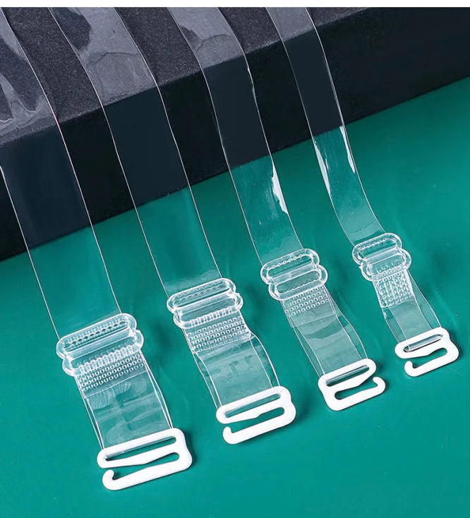 Women Transparent Elastic Bra Straps Adjustable Silicone