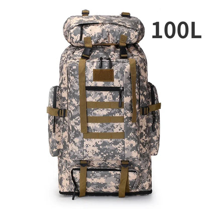 80L Tactical Mountaineering Backpack for Hiking Camping