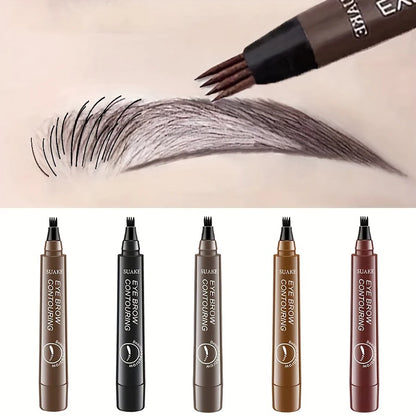 Waterproof Microblading Eyebrow Pen with 4 Split Head