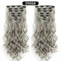 22 Inch Curly Wavy Clip In Hair Extensions Synthetic