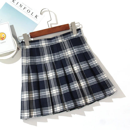 Plaid A-Line Mini Skirt for Women