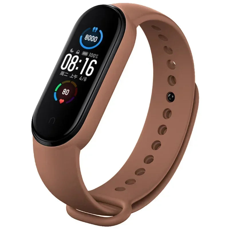 Silicone Watch Strap for Xiaomi Mi Band 3 4 5 6 7