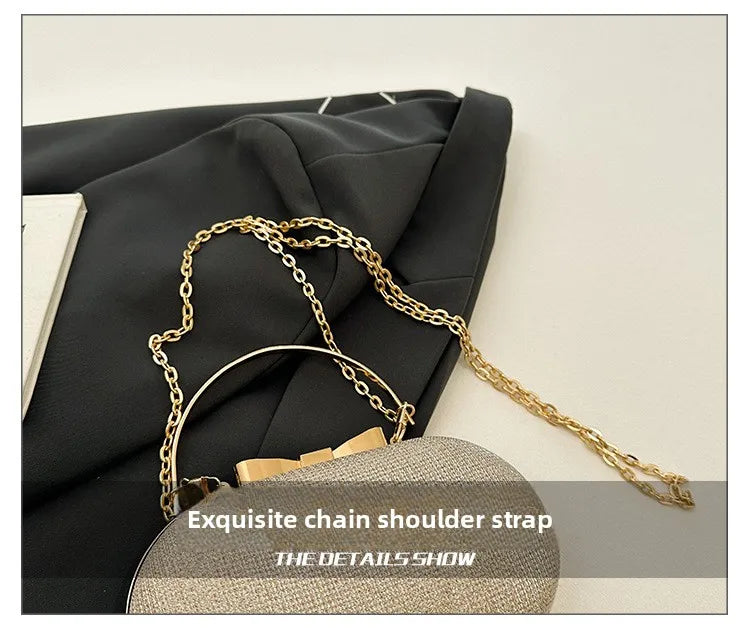 Luxury Sequined Hand-held Dinner Bag for Weddings