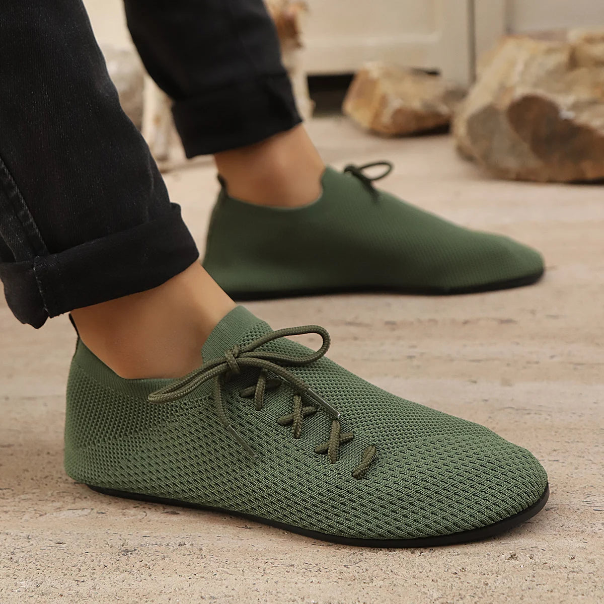 Breathable Mesh Loafers Men Casual Driving Shoes