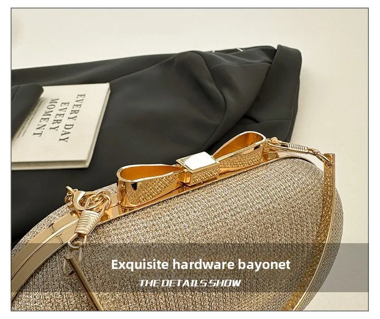 Luxury Sequined Hand-held Dinner Bag for Weddings