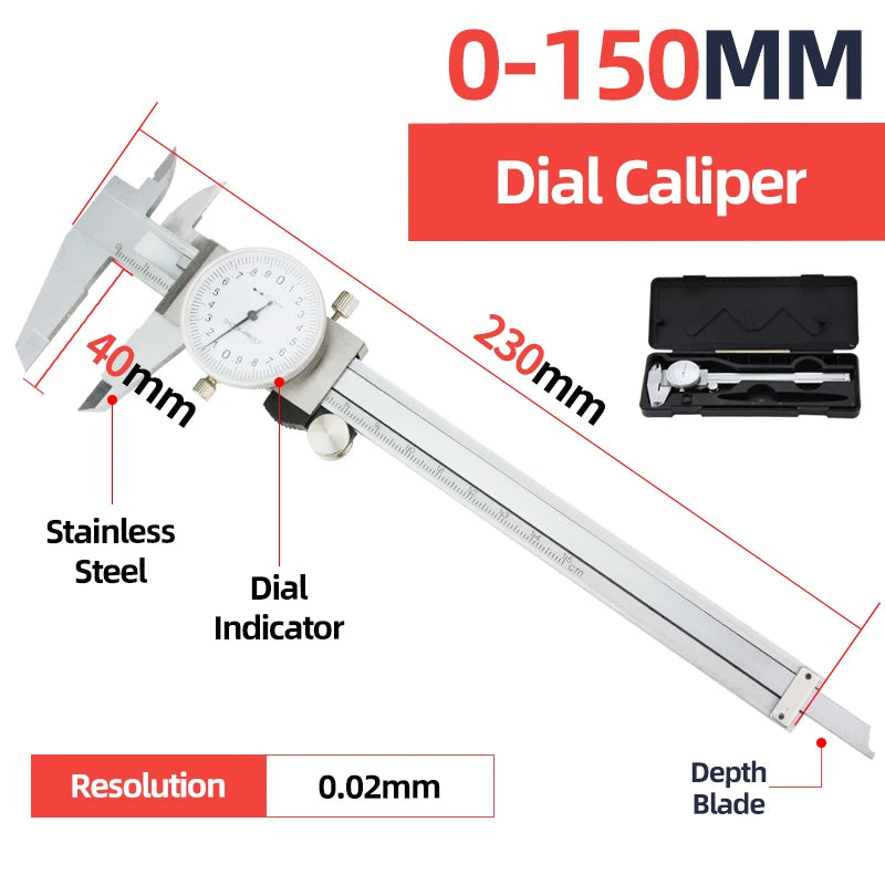 Digital Caliper Stainless Steel Thickness Gauge
