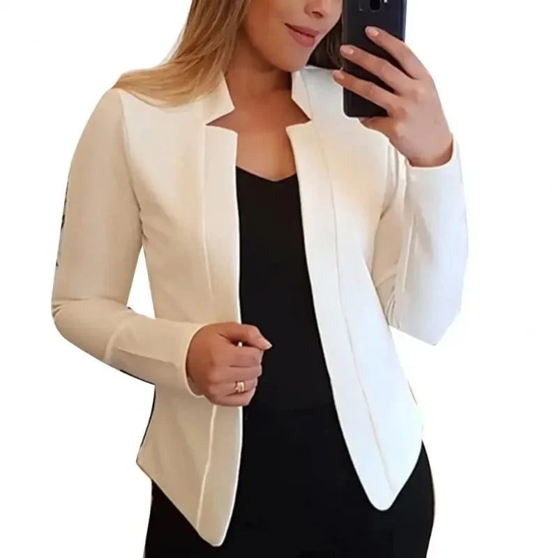 Women Blazer Jacket Long Sleeve Thin Coat