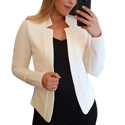 Women Blazer Jacket Long Sleeve Thin Coat