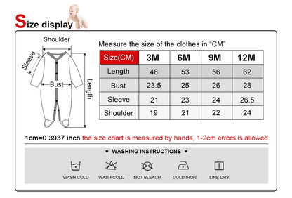 Kiddiezoom Unisex Cartoon Long Sleeve Romper 100% Cotton