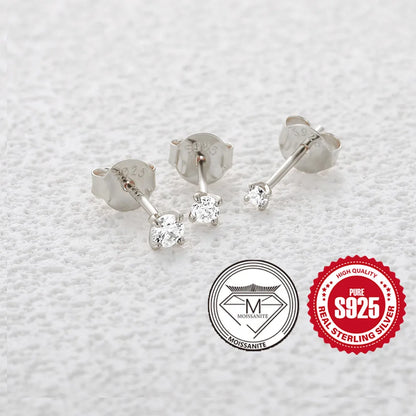 Canner Moissanite Stud Earrings 925 Sterling Silver