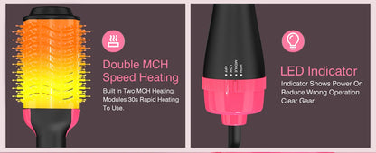 LISAPRO 2 In 1 Hair Dryer and Volumizer Hot Air Brush