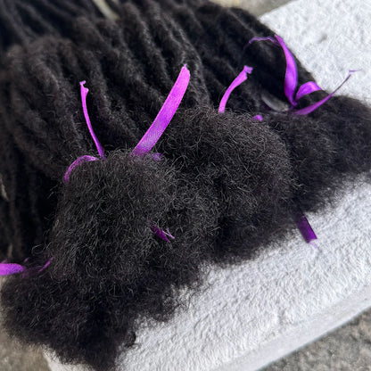 Handmade Human Hair Dreadlock Extensions 50 Strands 6-20 Inch