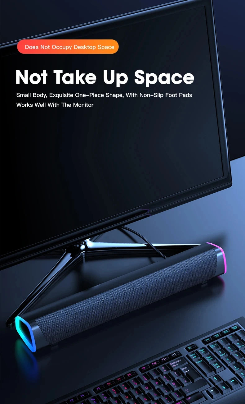 Bluetooth Computer Speaker Bar with Subwoofer