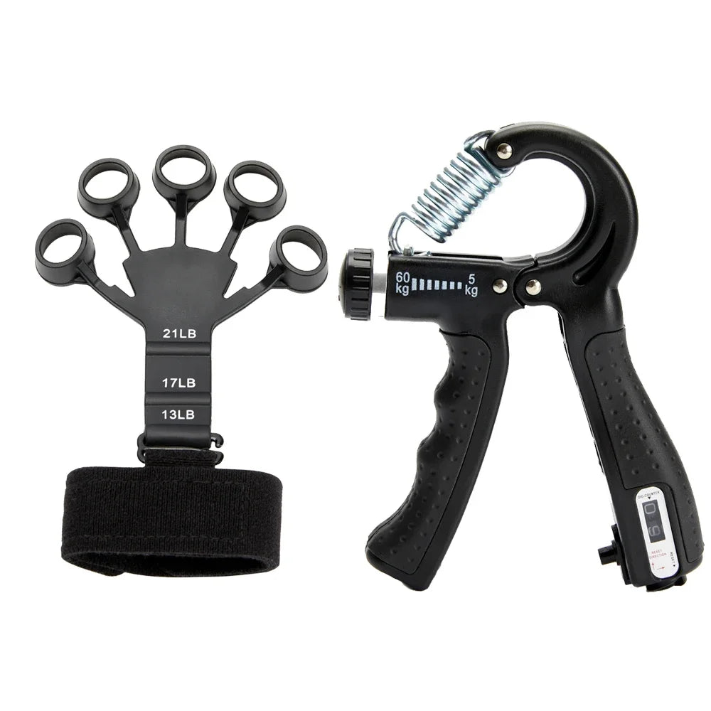 Adjustable Hand Grip Strength Trainer with Counter