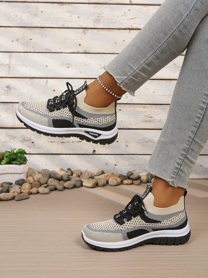 Women's Double-Color Canvas Work Sneakers