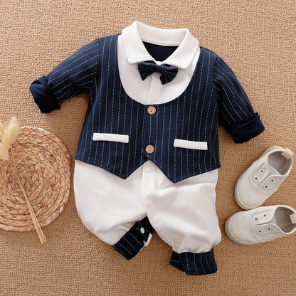 Cotton Long Sleeved Baby Jumpsuit for Boys and Girls