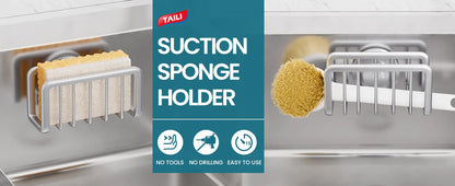 Stainless Steel Sink Sponge Rack Organizer